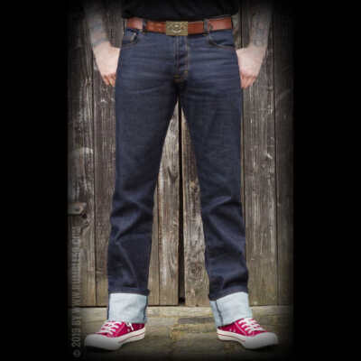 Rumble59 Raw Denim Blue Burning Blacktop