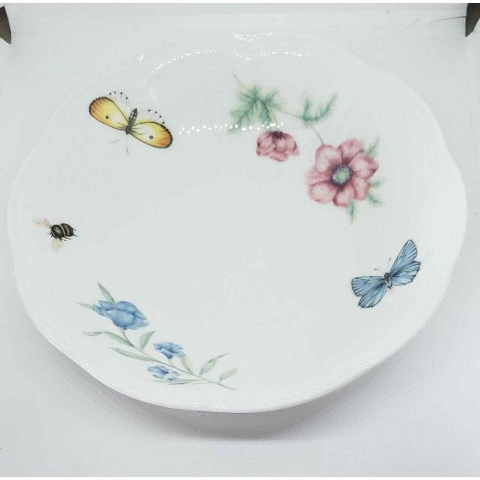 Lenox Butterfly Meadow Fruit Bowl Dessert plate cottagecore floral bugs