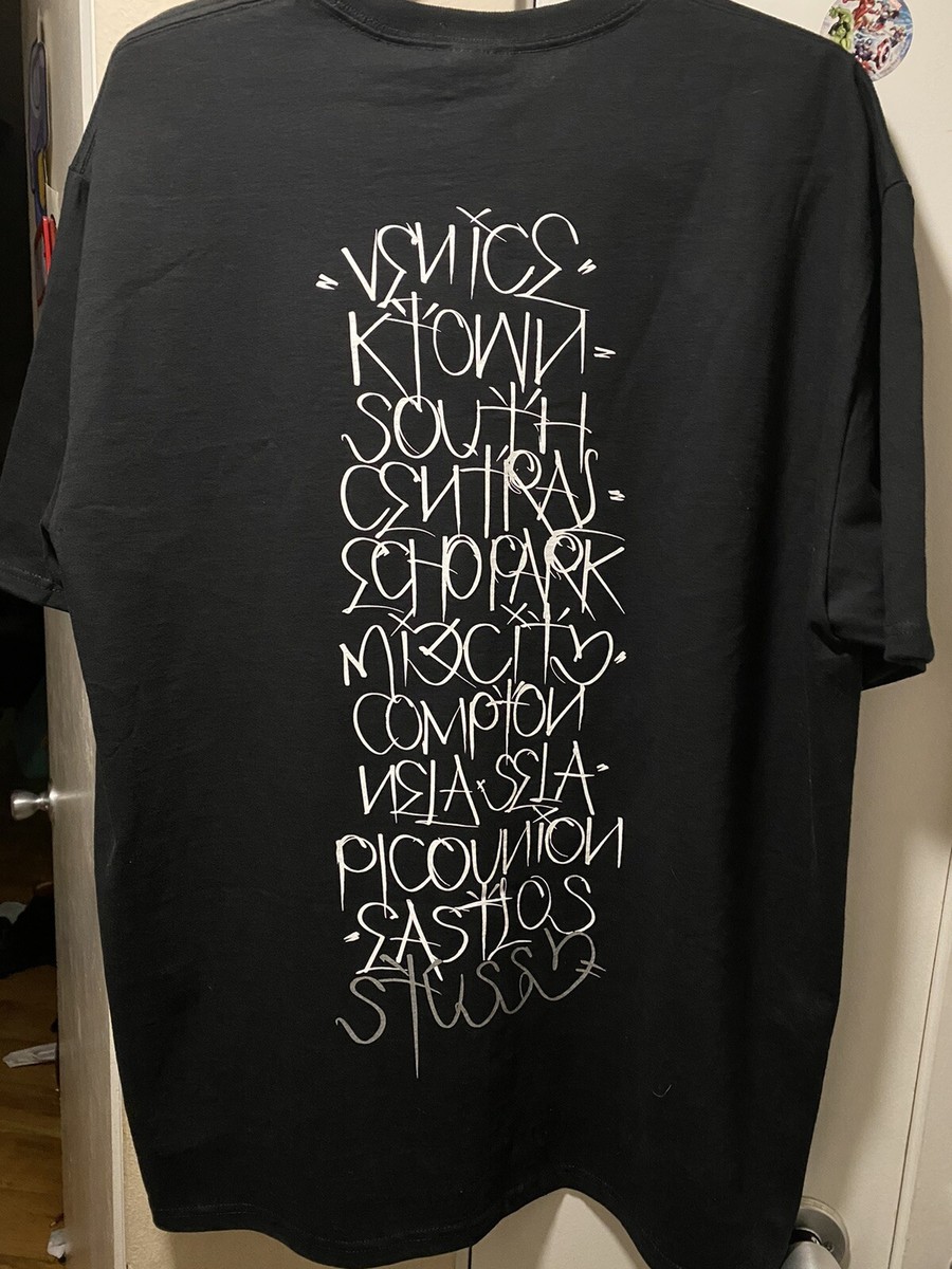 BORN X RAISED + STÜSSY HANDSTYLES TEE: BLACK | Size XL / In