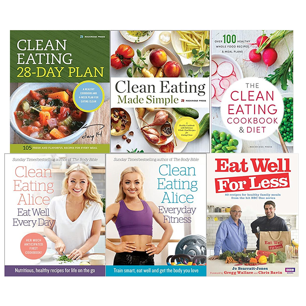 Clean Eating,Made Simple,Eating Cookbook,Eat Well,Everyday,Eat Well 6 Books Set