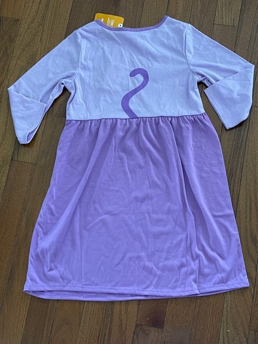 New Gymboree Girls Purple Cat Face Nightgown Gymmies Size XS 3-4 Extra Small 3 4 - Picture 4 of 5