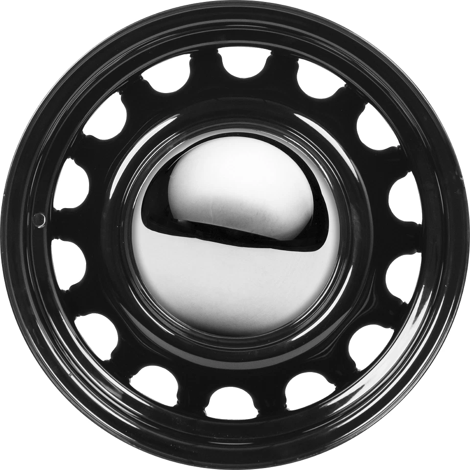 BOYD CODDINGTON Artillery 15X6 5X114.3/5X120.65 Offset 12 Gloss Black (Qty of 1) - Image 2 of 3