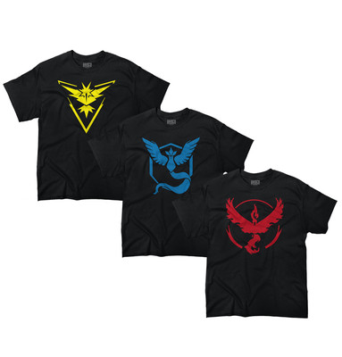 Anime Manga Team Instinct Bird GO Emblem Womens or Mens Crewneck T Shirt Tee