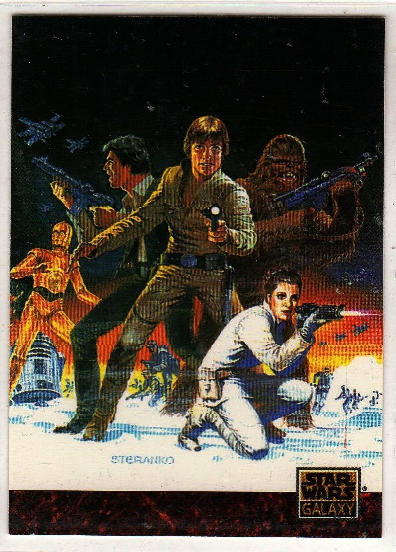 1993 Topps Star Wars Galaxy Trading Card/HAN SOLO-CHEWBACCA-CP30