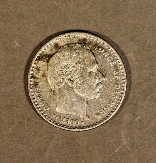 1900/1800 VBP Denmark 25 Ore Silver Overdate | eBay