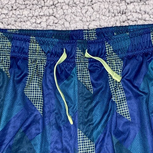 Andrew Scott Boys 14-16 XL Swim Board Shorts Blue & Green Geometric Pattern - Picture 4 of 7