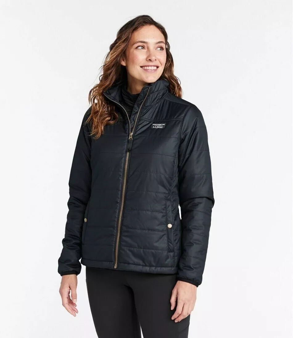 L.L.BEAN Women's Mountain Classic Puffer Jacket Black Size XS