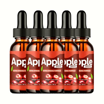 (5 Pack) Apple Drops - Extra Strong Formula AppleDrops Dietary Supplement