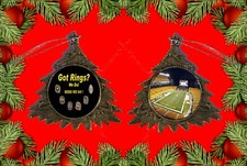 Pittsburgh Football GOT RINGS Here We Go Christmas Ornament