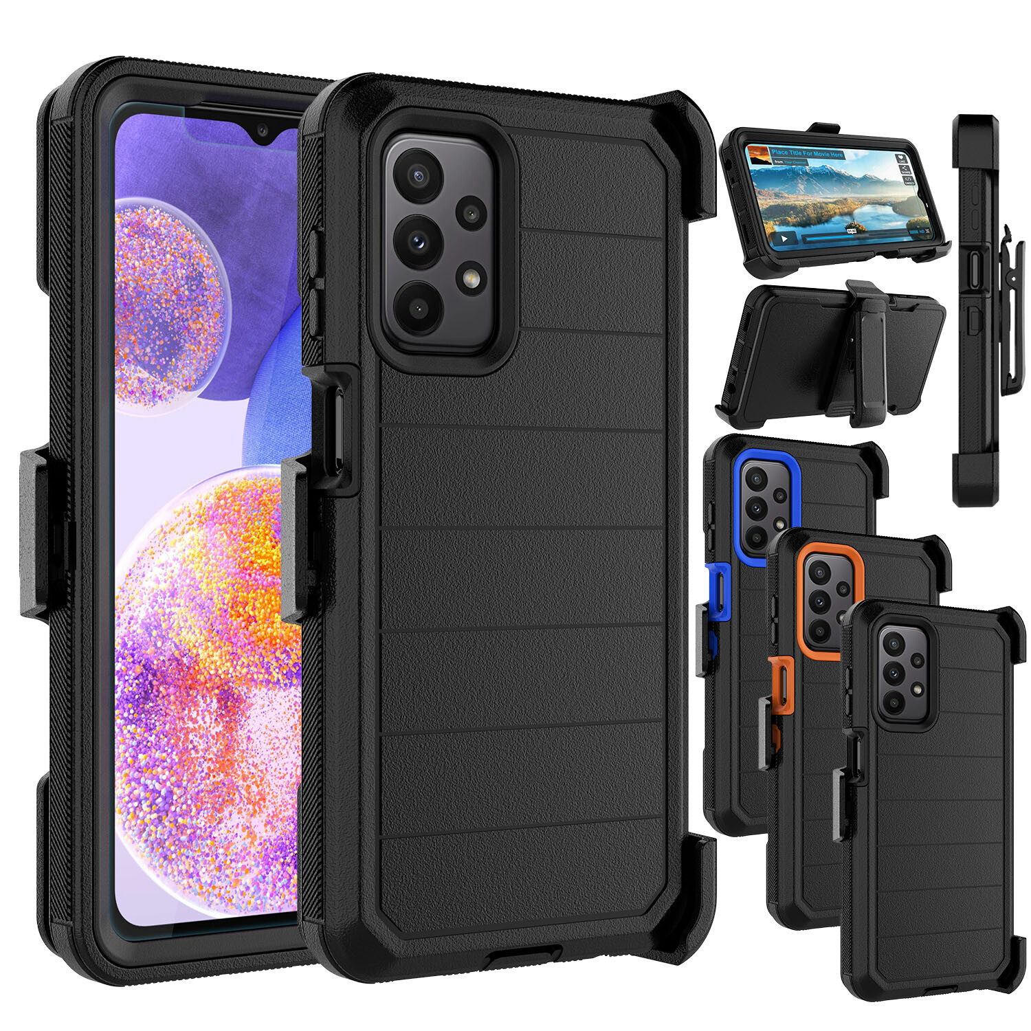 For Samsung Galaxy A23 5G Phone Case Fit Otterbox Defender Screen