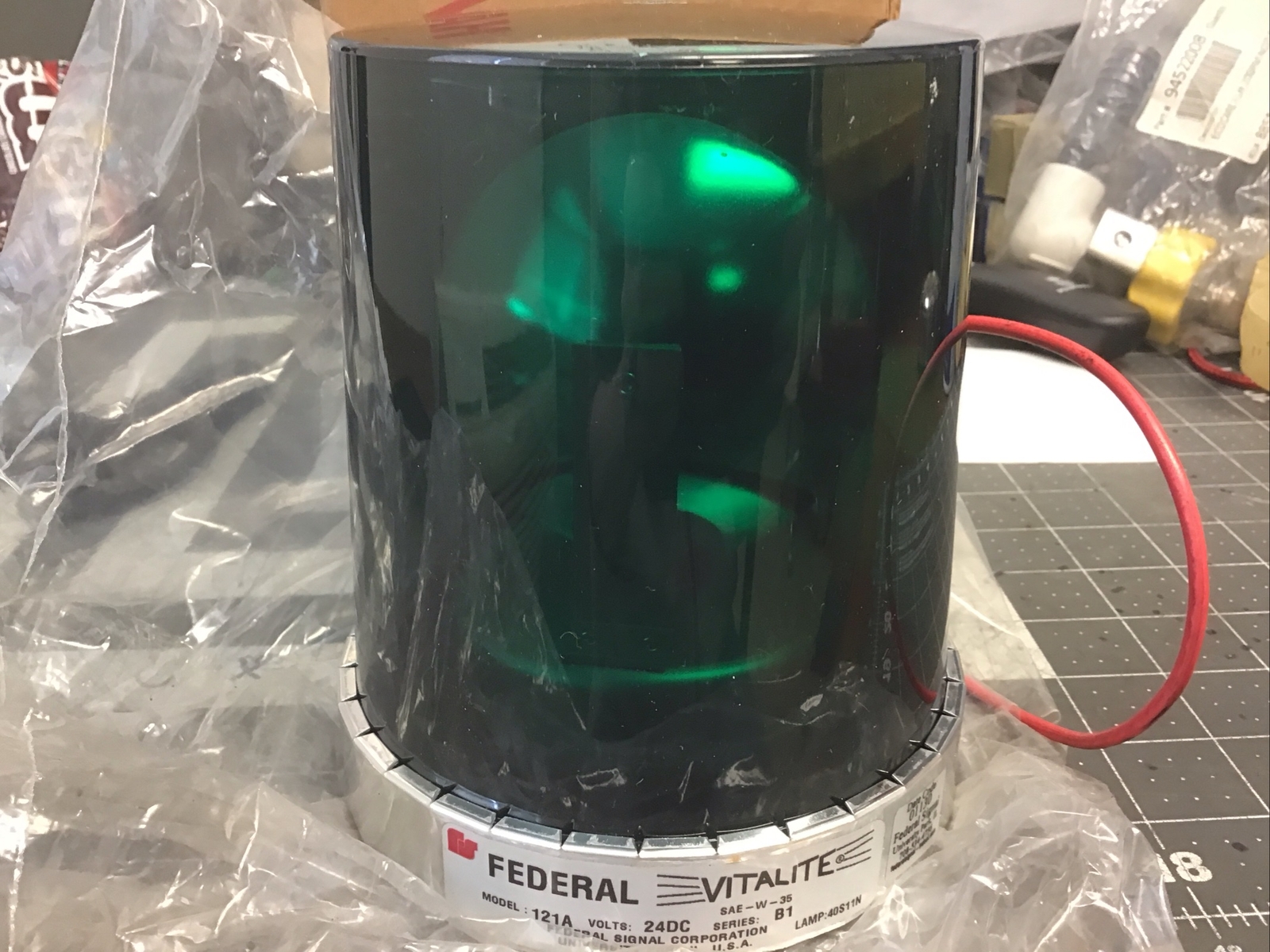 Federal VITALITE 121A-024GSB Rotating Revolving Light Beacon Series B1 ...