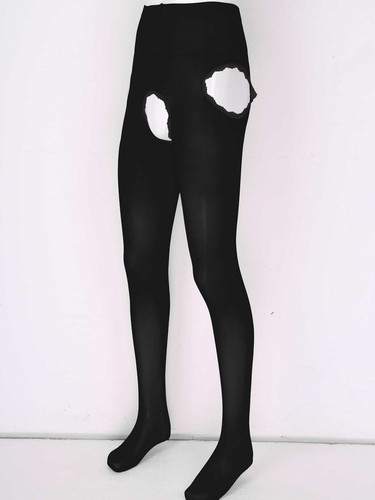 Men Crotchless Pantyhose Stretchy Tights Lace Trimming Stockings Hosiery Pants - Picture 18 of 91