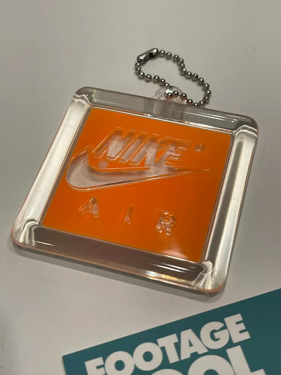 NIKE AIR HANG TAG KEYCHAIN MAX III 1 90 RECRAFT TOTAL ORANGE CLEAR |