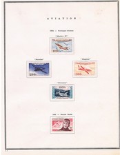 FRANCE 1954, PA 30 à 34 N* POSTE AERIENNE sur page album CERES Voir description
