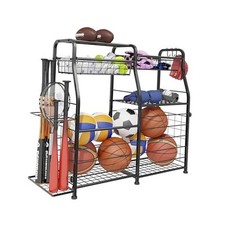 Garage Organizer - Sports Equipment Organizer Rack, Ball Storage Rack, Garage
