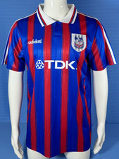 Vintage 1996-98 Crystal Palace Home soccer jersey &ndash; Classic Red & Blue Size XL