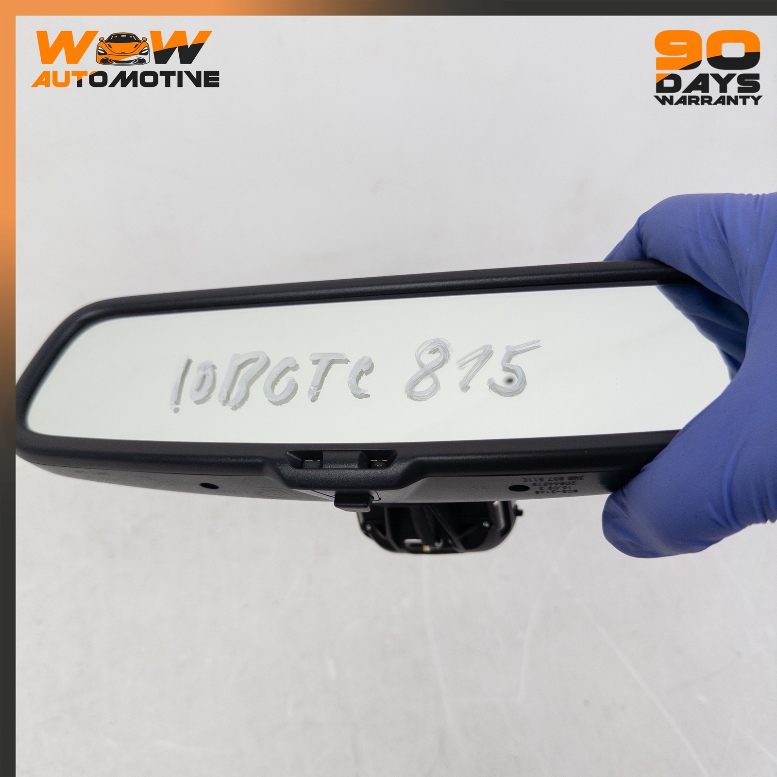 04-11 BENTLEY CONTINENTAL GTC FRONT INTERIOR REAR VIEW MIRROR ASSEMBLY BLACK OEM