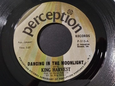 King Harvest   Dancing In The Moonlight NM Original 45RPM Perception Record 1972