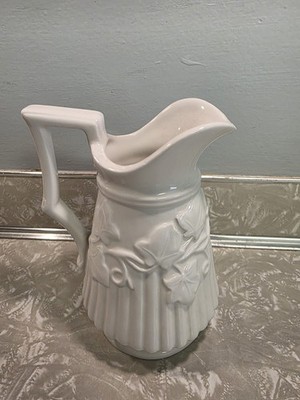 Vintage White Ivy Flower 6'' Vase - Villa Verde by Kari Walmsley 