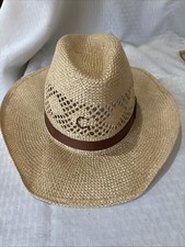 NWT Charlie 1 Horse Straw Handcrafted Western Hat 7.5 Rambler Collection