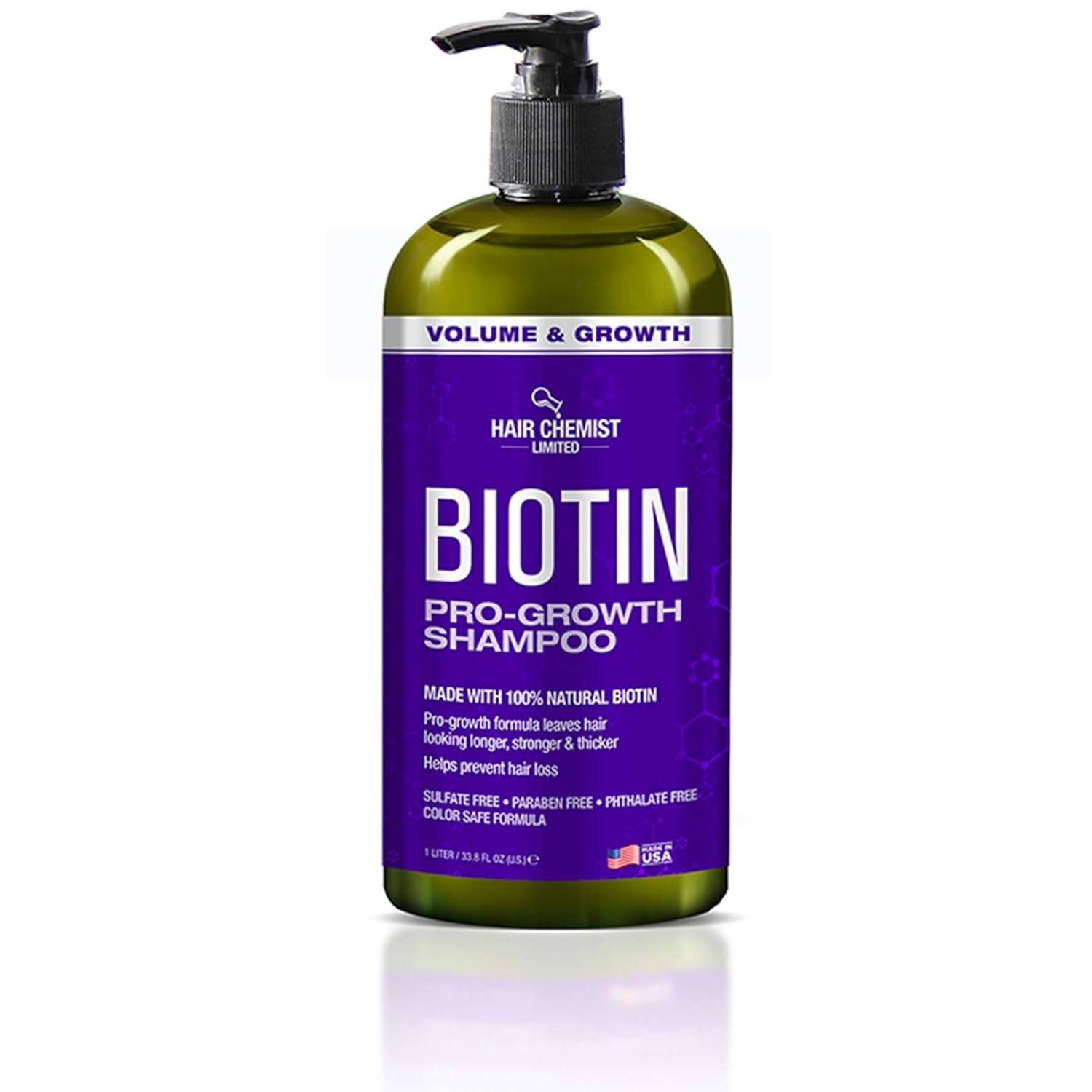 Biotin Pro-Growth Shampoo 33.8 Oz. - Shampoo for Thinning Hair and Hair Loss