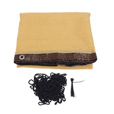 (2x2m/6.6x6.6 FT Beige)Sun Shade Cloth PE Sun Shade Sail Canopy Cover For HG