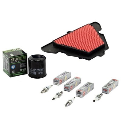 Wartung für Kawasaki Z 1000 SX Ninja 2011-22 Set Luftfilter Ölfilter Zündkerzen
