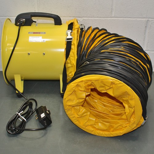 Maxx Air Confined Space Ventillator & Duct Hose HVHF12, 12" x 20ft Hose, 120VAC