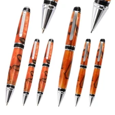Cigar Pen and Pencil Kit Combo Set - Chrome, 6 Pack, Legacy Woodturning