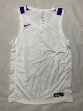 Nike Overtime Basketball Jersey Men's M White Purple DN6594-110