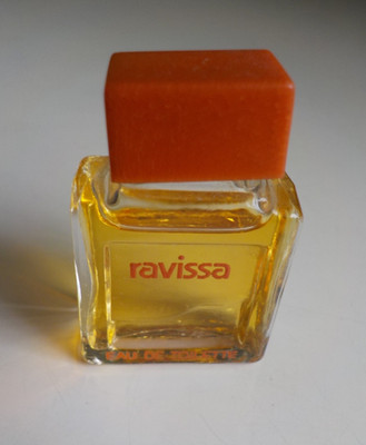 Vintage Miniature Perfume Parfüm Ravissa Orange Women EdT 0,14floz 4ml 1979 70er
