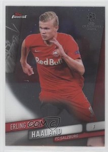 2019-20 Topps Finest UCL Erling Haaland Erling Braut Haaland #91 Rookie RC