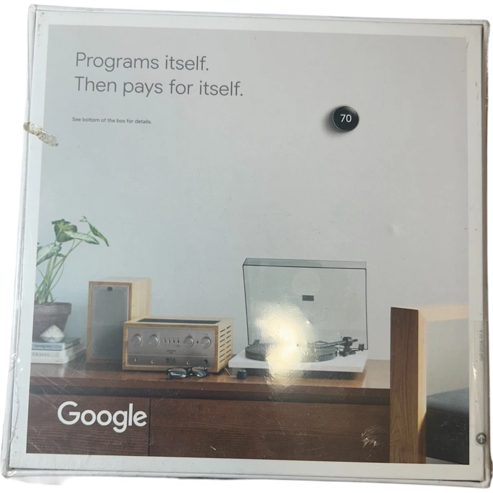 Google Nest 3rd Gen Smart Learning Thermostat Stainless Steel (T3007ES) - NEW - Image 2 of 4