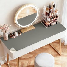 Makeup Mat for Vanity, 14 x 24 Inch Vanity Mat, Dual 14" x 24" Dark Grey Grey