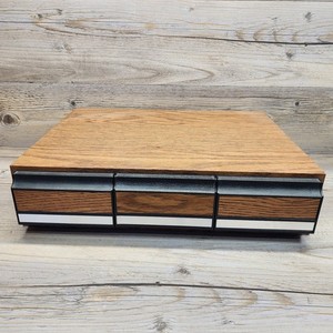 Vintage Cassette 42 Tape 3 Drawer Storage Case Holder 