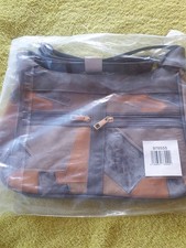 2-teiliges Handtaschenset in braun-grau und ungeöffneter OVP