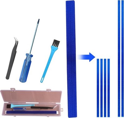 Plush Strip compatible with V6 V7 V8 V10 V11 Soft Roller Cleaner Head Blue