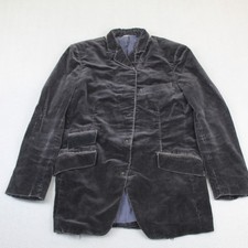 Vintage Polo Ralph Lauren Blazer Mens Medium Black Corduroy Sport Coat Jacket