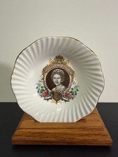 Vintage Royal Grafton Fine Bone China Dish Queen Elizabeth II Silver Jubilee