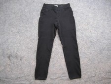 Nine West Heidi Pull-On Skinny Jeans Womens 8 Gray Dark Wash Stretch Denim