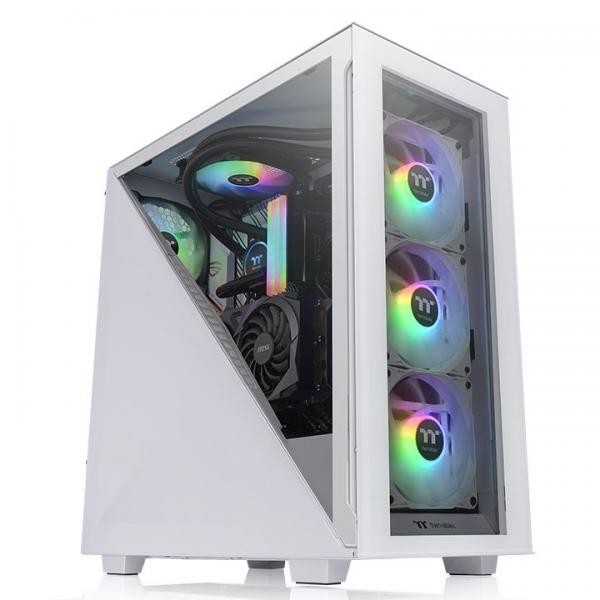 4048201 Thermaltake Thermaltake Divider 300 TG Snow ARGB Midi Tower Bianco