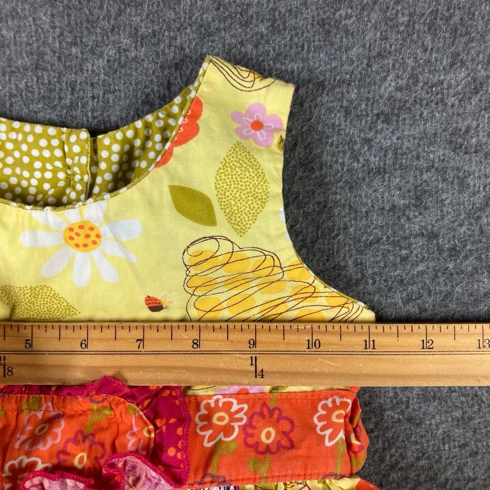 Vestido Jelly The Pug Niñas 2T Multicolor Sin Mangas Floral Caprichoso Foto 4 de 4