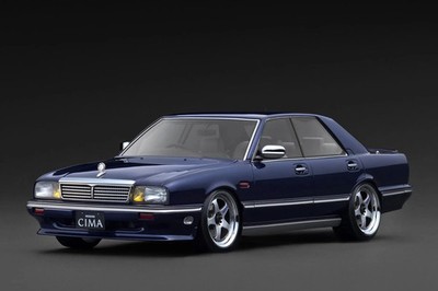 Ignition Model IG3901 1:18 Nissan Gloria Cima Y31 Modellauto Blau, Resin