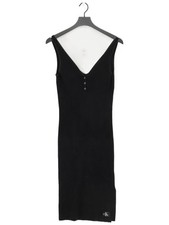 Calvin Klein Bodycon Midi Dress M in Black