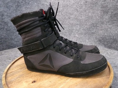 Reebok Men s Boxing Shoes Boots Size 12 US CN0977 Mayweather Black Gray