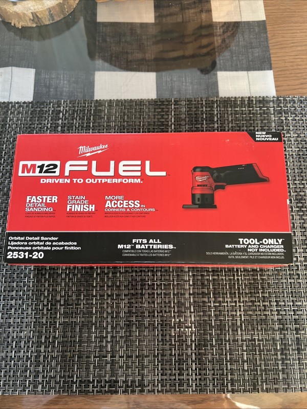 NEW Milwaukee 2531-20 M12 FUEL 12V Orbital   Sander - Tool Only FREE SHIPPING 