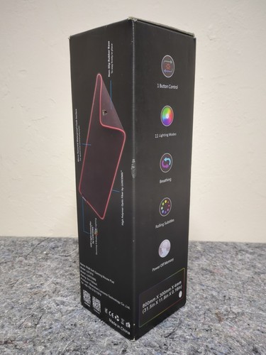Luxcoms RGB Soft Gaming Mauspad - Groß 31,5" EUC in Box - Bild 3 von 5