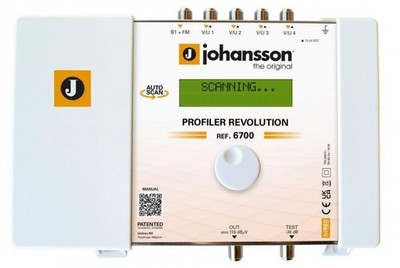 Johansson Profiler Revolution, 5 Eingänge (4x UKW/UHF, 1 FM), 2 Ausgänge