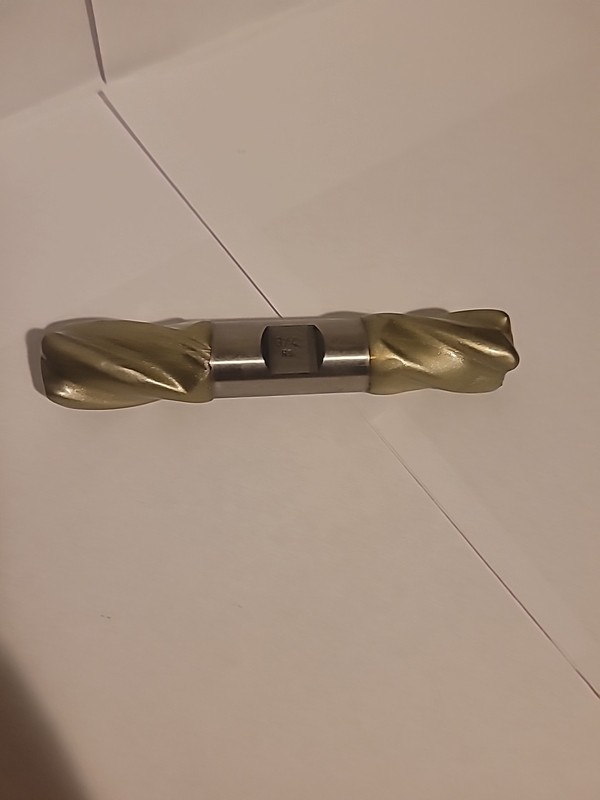 3/4-inch High-Speed Steel (HSS) double-ended end mill