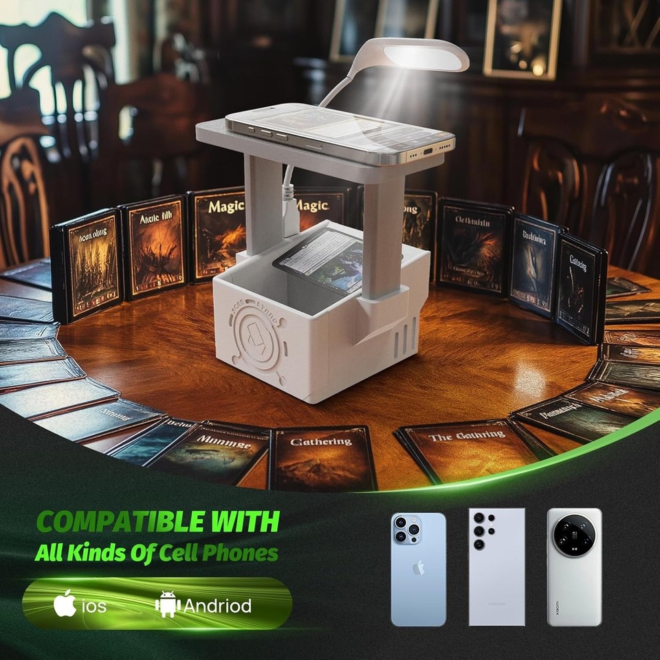 Card Scanner Pro for Trading Cards – MTG Card Scanner Stand with LED ...
